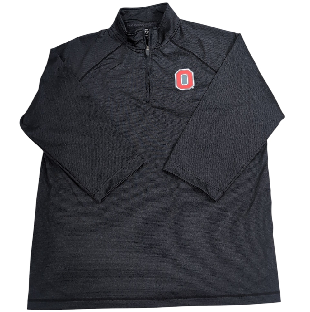 Black Quarter-Zip Men's Shirt